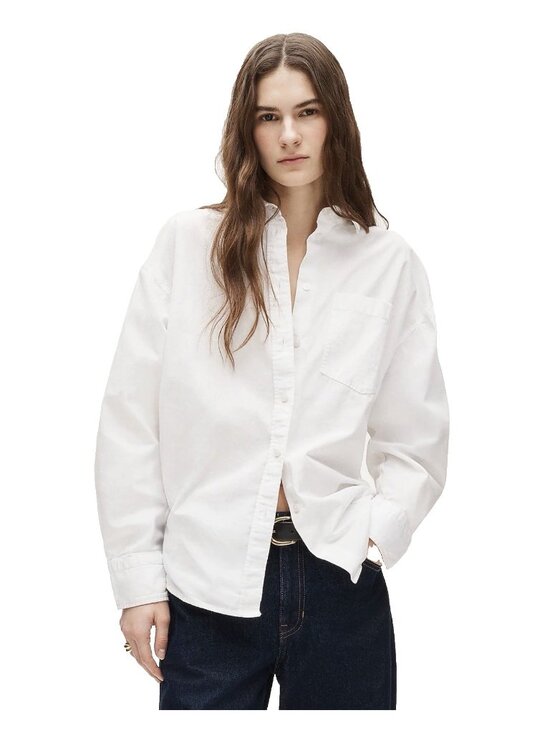 J.CREW Tops - J.Crew Petite Étienne oversized shirt in lightweight Oxford White PL Button Up